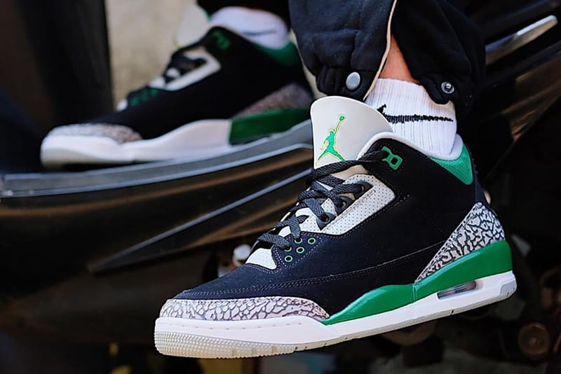 green air jordan 3