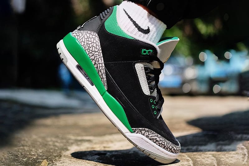 green air jordan 3