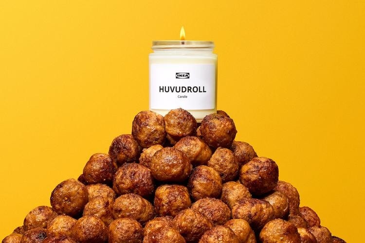 IKEA 打造最新 HUVUDROLL 經典肉丸香味蠟燭