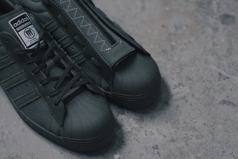 率先近賞 NEIGHBORHOOD x adidas Originals Superstar 聯名系列軍綠配色