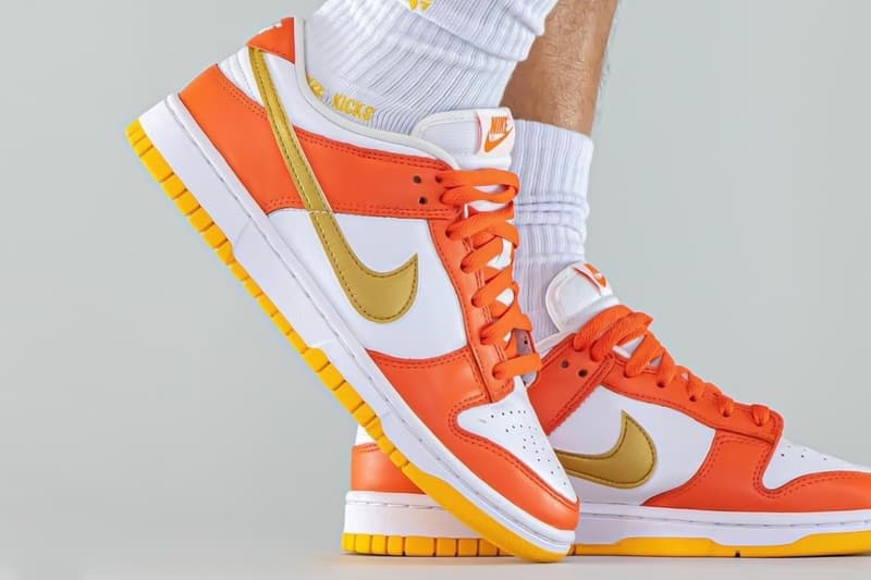 率先近賞 Nike Dunk Low 最新配色「Golden Orange」上腳圖輯