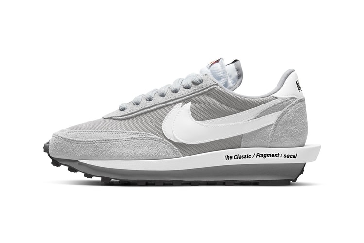 sacai x fragment design x Nike LDWaffle「Light Smoke Grey」官方圖輯發佈