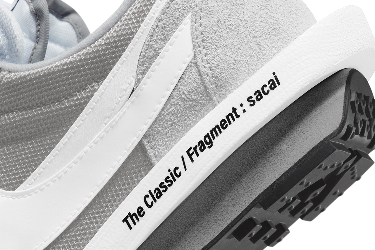 sacai x fragment design x Nike LDWaffle「Light Smoke Grey」官方圖輯發佈