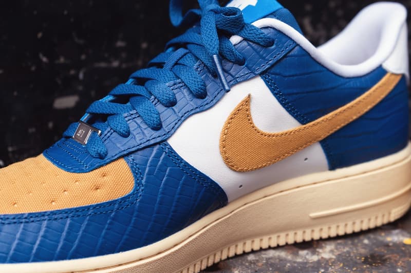 獨家近賞 UNDEFEATED x Nike Air Force 1「5 on It」全新配色「Court Blue/White/Goldtone」