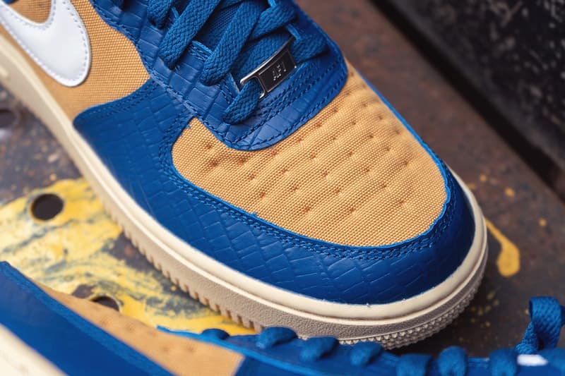 獨家近賞 UNDEFEATED x Nike Air Force 1「5 on It」全新配色「Court Blue/White/Goldtone」