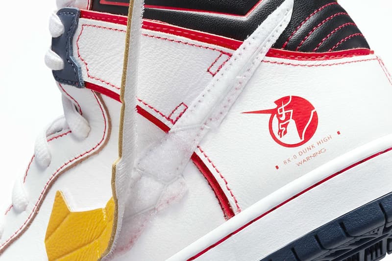 Gundam x Nike SB Dunk High 最新聯名鞋款「Project Unicorn White」正式登場