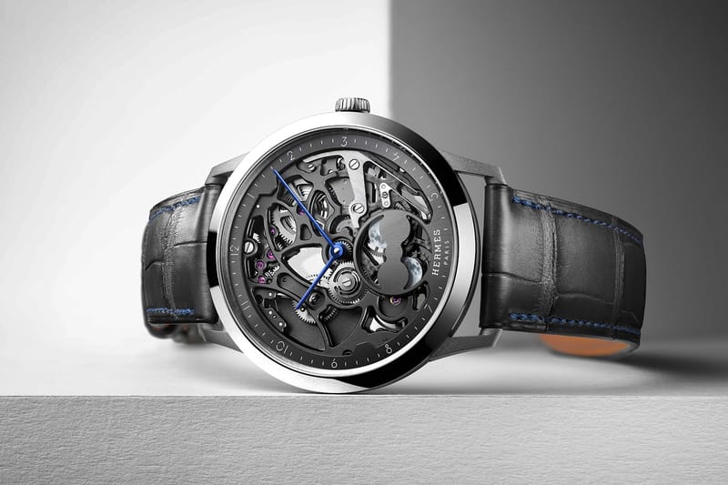 Hermès 推出全新 Slim d’Hermès Squelette Lune 鏤空月相錶款