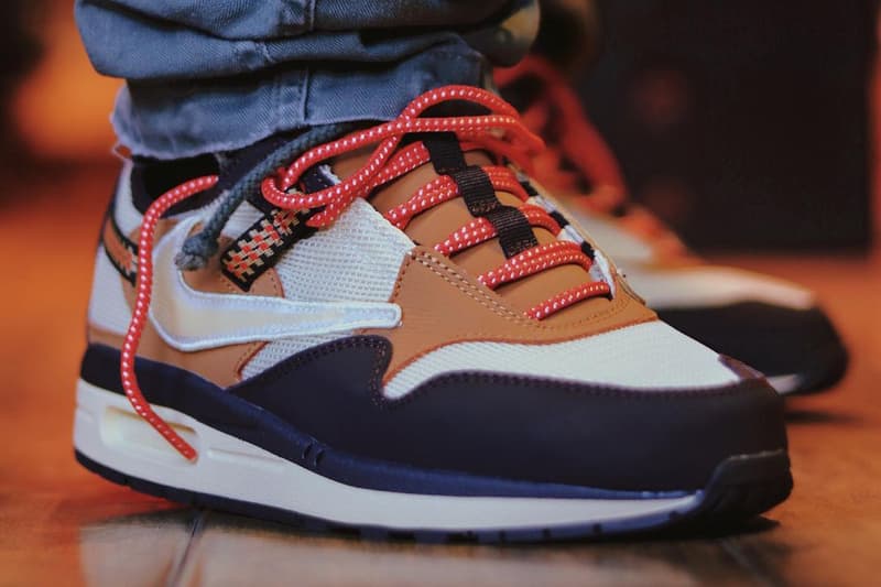 再次近賞 Travis Scott x Nike Air Max 1「Baroque Brown」全新聯乘鞋款
