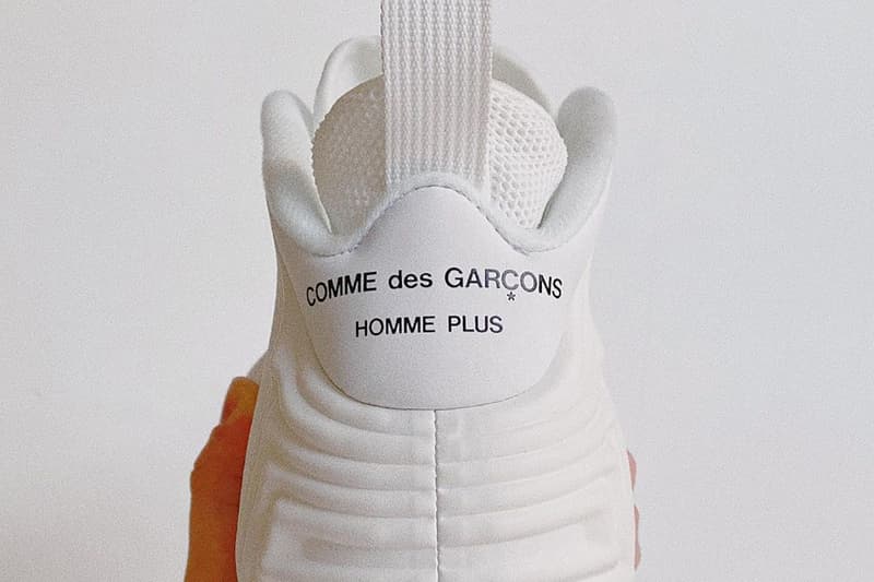 率先近賞 COMME des GARÇONS HOMME PLUS x Nike Air Foamposite One 全白聯乘配色