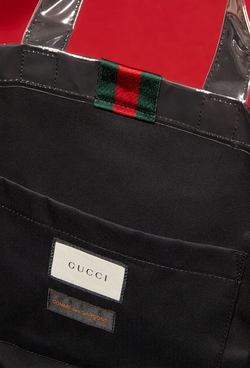 comme des garcons gucci bag