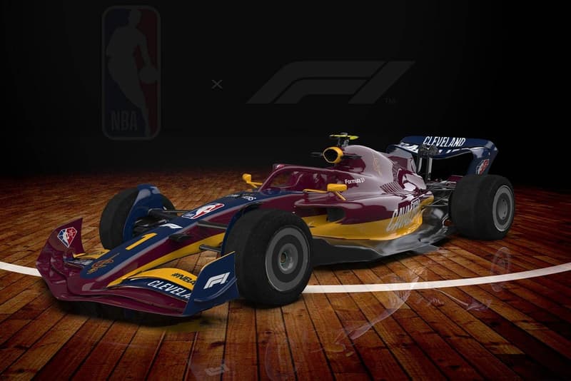 NBA 攜手 Formula 1 打造 75 周年別注定製賽車