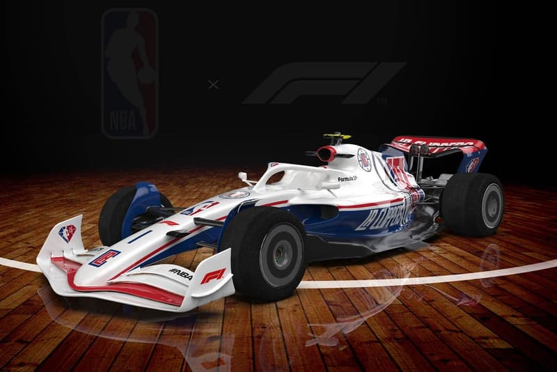 NBA 攜手 Formula 1 打造 75 周年別注定製賽車