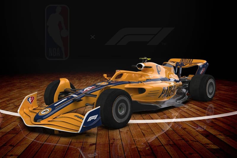 NBA 攜手 Formula 1 打造 75 周年別注定製賽車