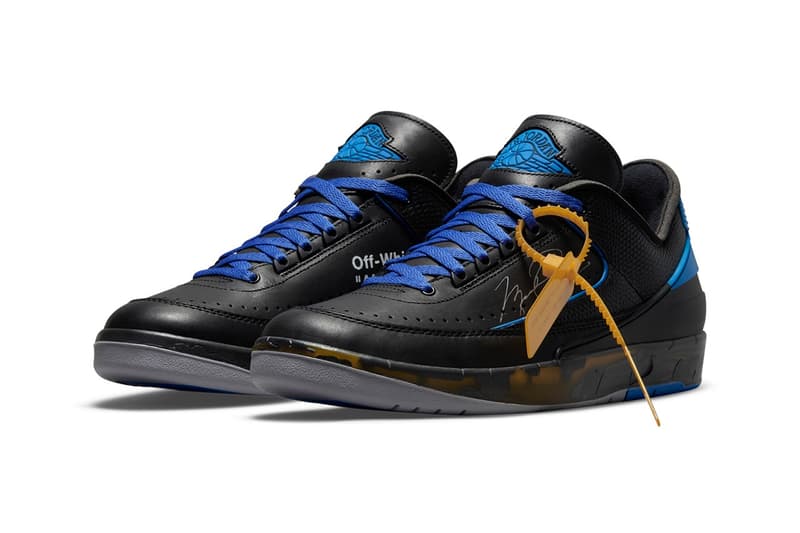 Off-White™ x Air Jordan 2 Low 最新聯名配色「Black/Blue」官方圖輯曝光