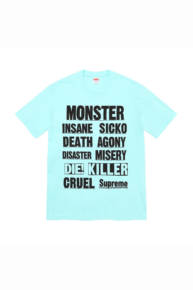 Supreme 全新 2021 秋季 T-Shirt 系列正式登場