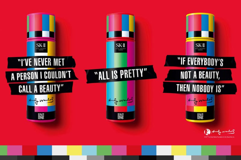傳奇藝術家 Andy Warhol POP 入護膚界，聯乘 SK-II 神仙水限量版正式登場