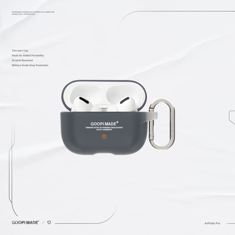 GOOPiMADE 攜手 RhinoShield 推出全新 iPhone、AirPods 聯名保護殼