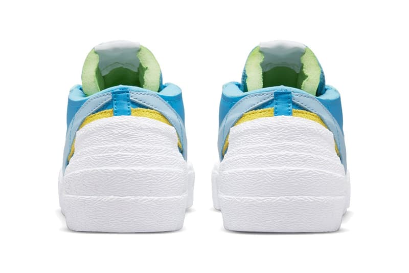 KAWS x sacai x Nike Blazer Low「Neptune Blue」官方圖輯率先公佈