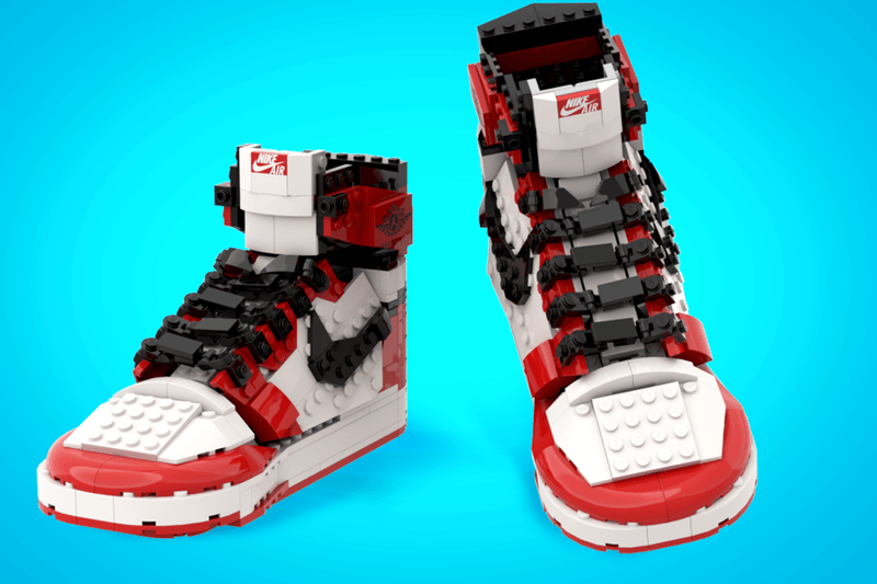 LEGO IDEAS 實體化 Air Jordan 1 經典元年配色積木模型