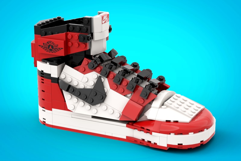LEGO IDEAS 實體化 Air Jordan 1 經典元年配色積木模型