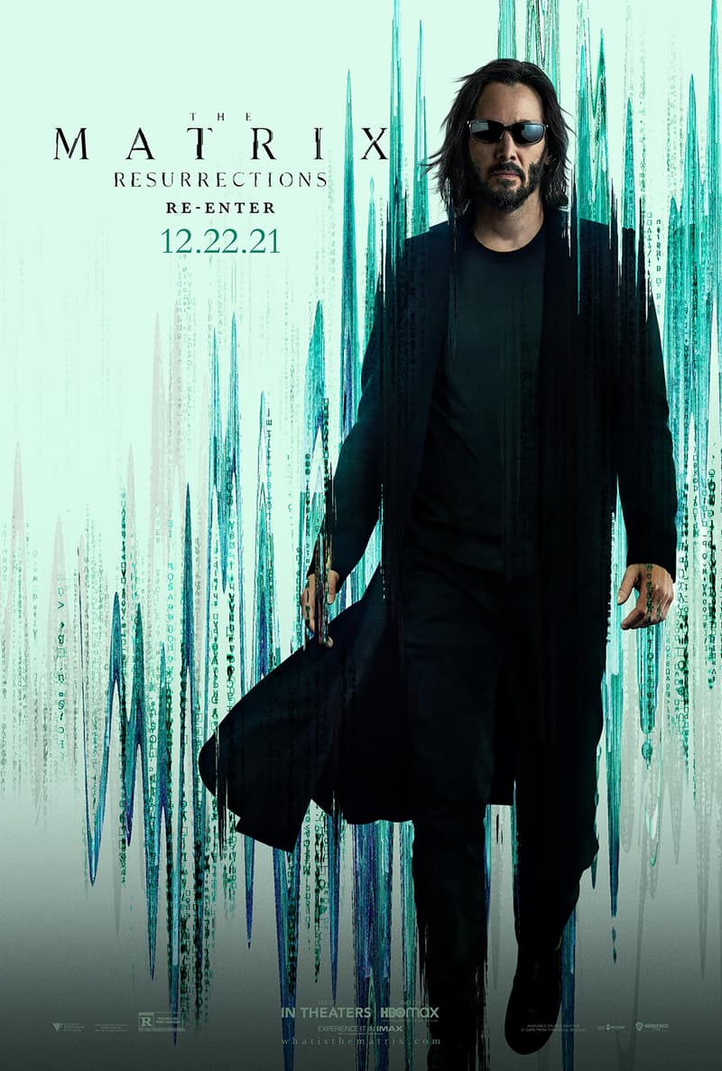 Keanu Reeves 主演科幻大作《駭客任務 The Matrix：Resurrections》釋出電影角色海報