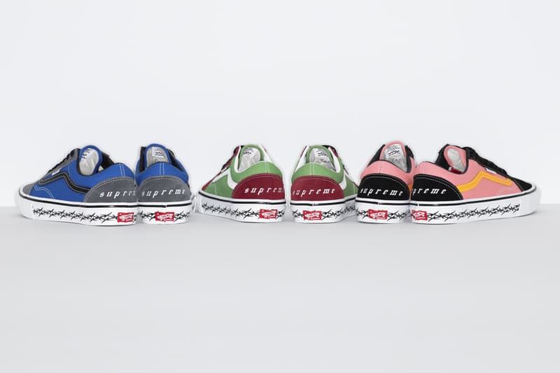 Supreme x Vans 2021 秋季聯乘系列鞋款發佈