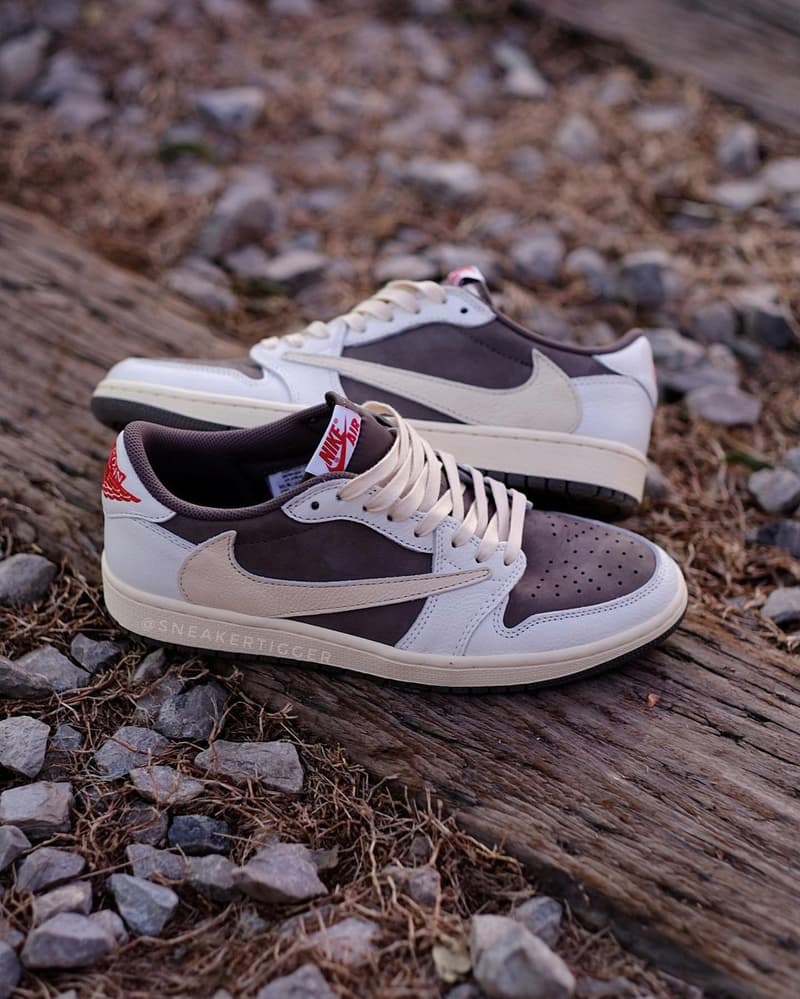 再次近賞 Travis Scott x Air Jordan 1 Low 最新聯乘配色「Reverse Mocha」