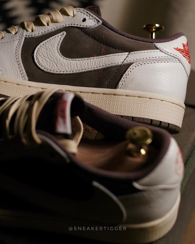 再次近賞 Travis Scott x Air Jordan 1 Low 最新聯乘配色「Reverse Mocha」