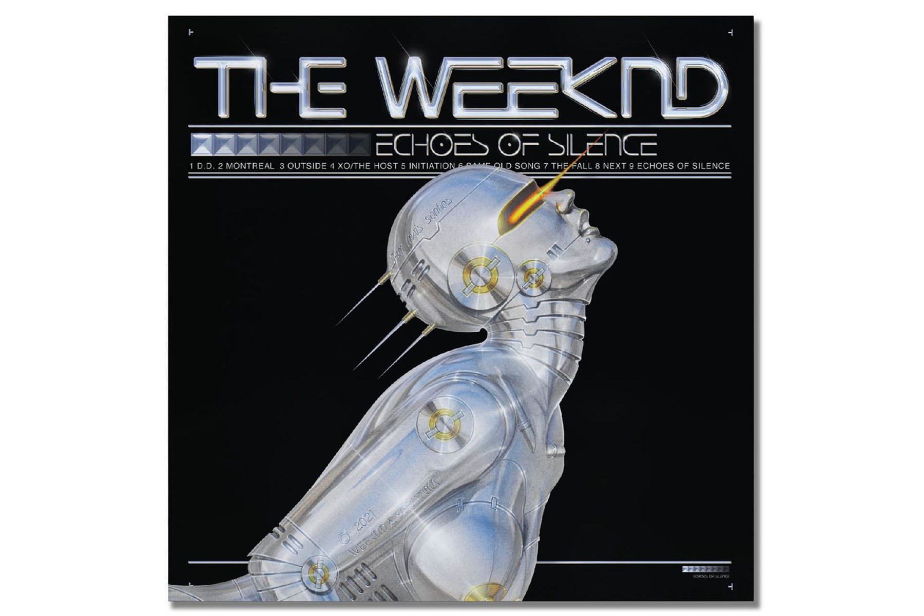 空山基為 The Weeknd 打造《Echoes of Silence》十週年專輯封面