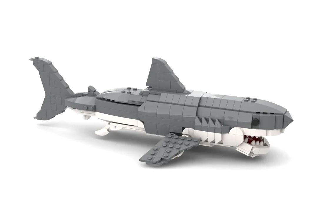 LEGO 實體化 Steven Spielberg 經典電影《大白鯊 JAWS》積木模型