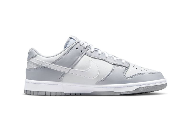 nike dunks low grey and white