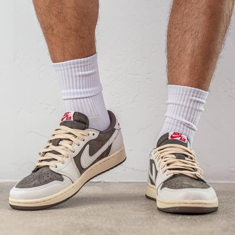 Travis Scott x Air Jordan 1 Low 最新聯乘配色「Reverse Mocha」上腳圖輯