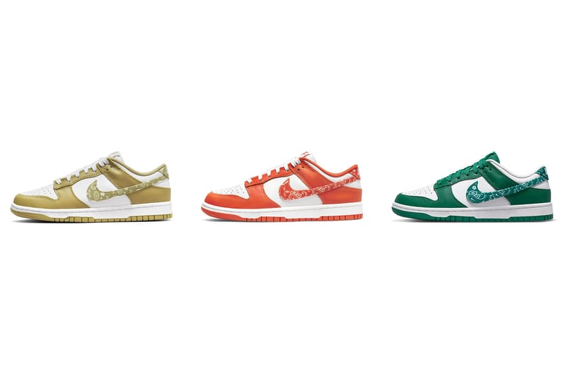 Nike Dunk Low 變形蟲系列「Paisley Pack」公開三款全新配色