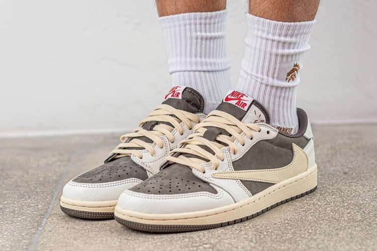 Travis Scott x Air Jordan 1 Low 最新聯名配色「Reverse Mocha」實鞋近賞畫面曝光
