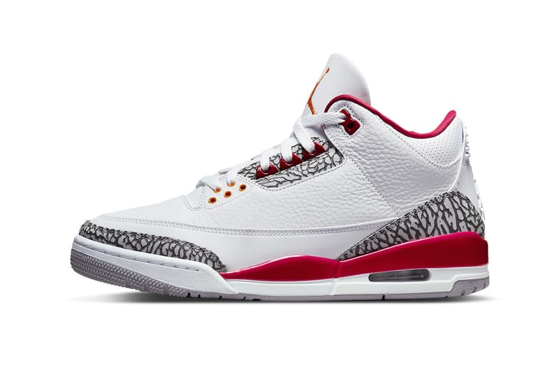 Air Jordan 3「Cardinal Red」官方圖輯、發售情報正式公佈