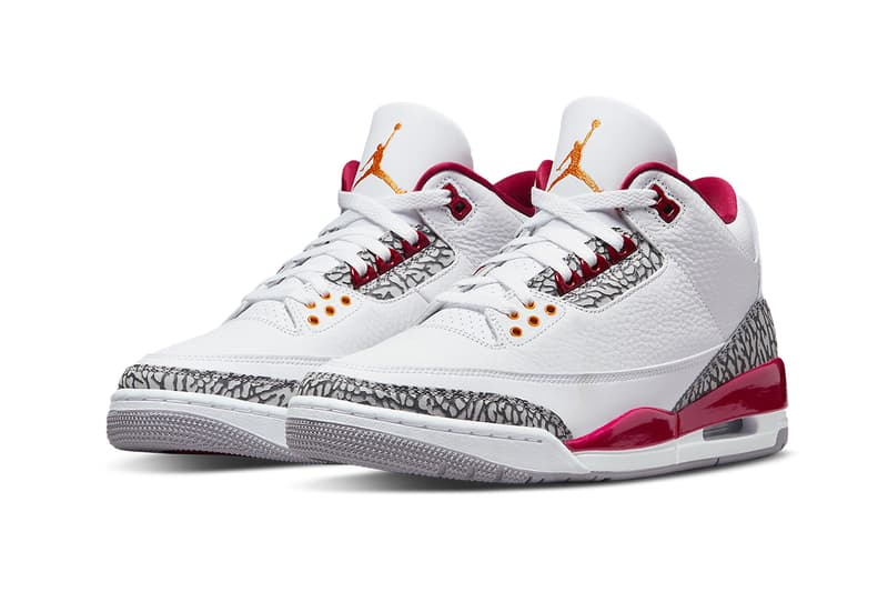 Air Jordan 3「Cardinal Red」官方圖輯、發售情報正式公佈