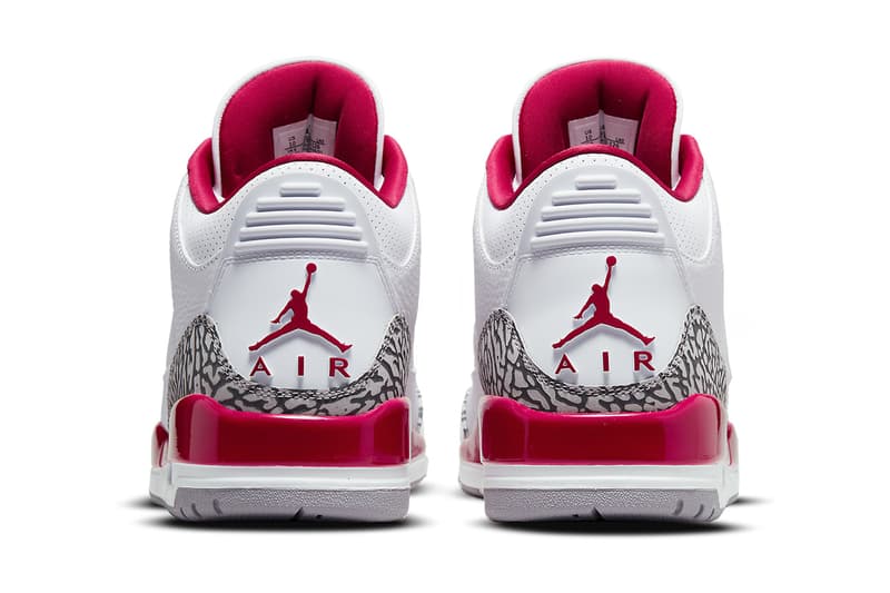 Air Jordan 3「Cardinal Red」官方圖輯、發售情報正式公佈