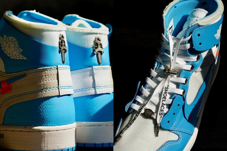 Chrome Hearts x Off-White™ x Air Jordan 1「UNC」定製聯名鞋款正式上架