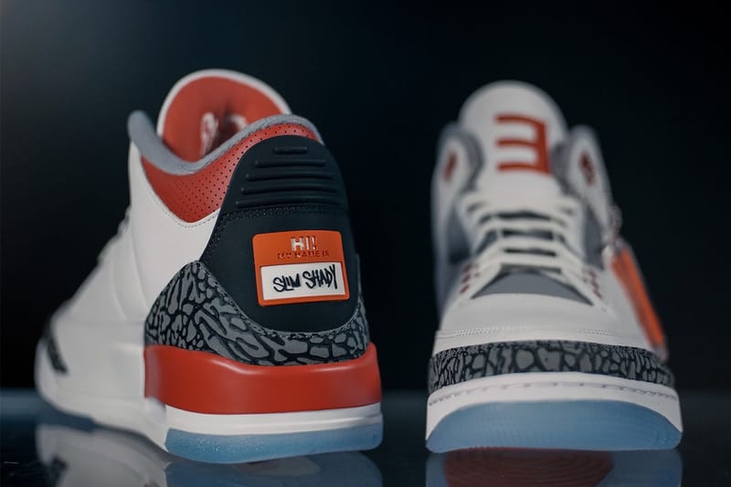 Eminem 近距離亮相 2022 超級盃演出著用 Air Jordan 3 鞋款「Air Shady」