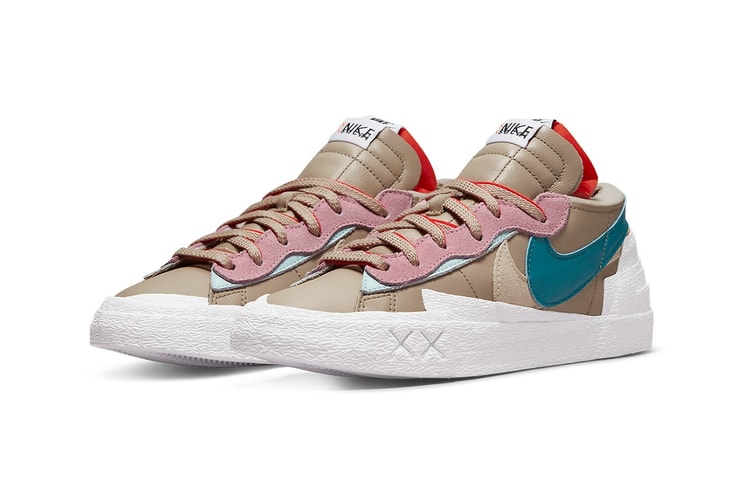 KAWS x sacai x Nike Blazer Low 三方聯名配色「Reed」即將發售