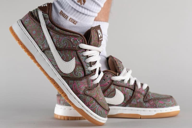 率先上腳 Nike SB Dunk Low 最新變形蟲配色「Paisley」