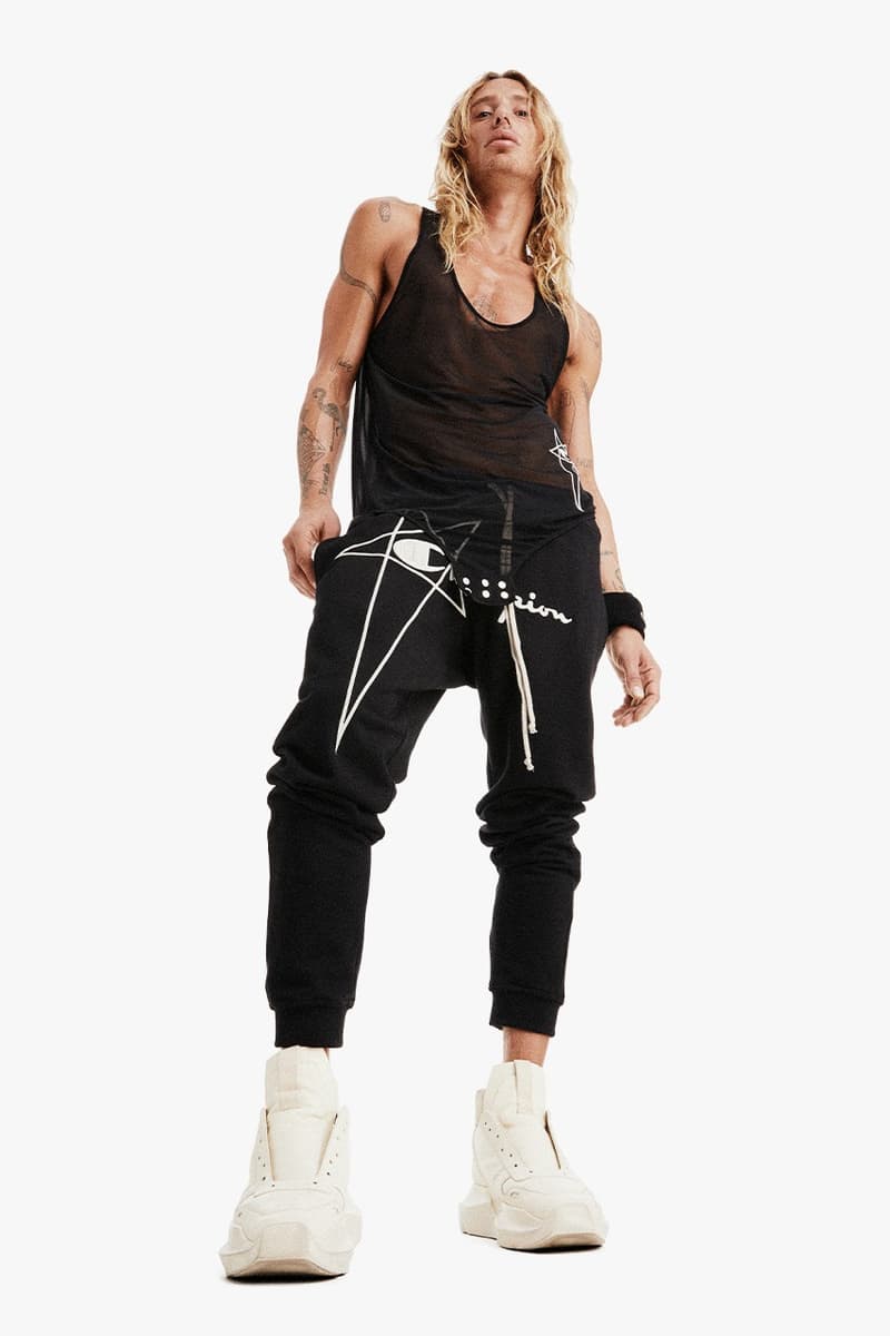 Rick Owens 三度攜手 Champion 推出 2022 最新無性別膠囊系列