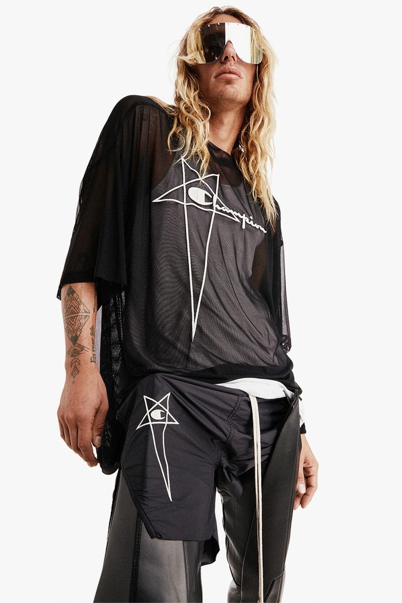 Rick Owens 三度攜手 Champion 推出 2022 最新無性別膠囊系列 