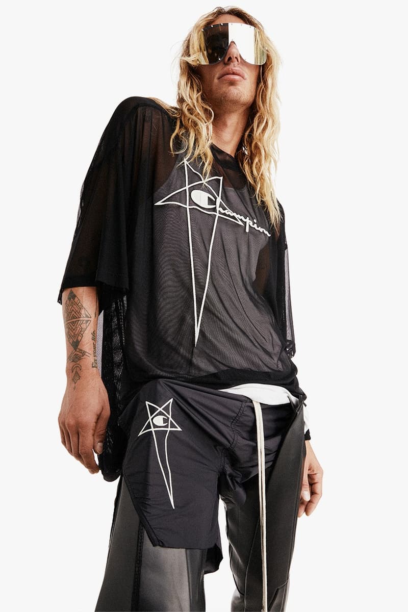 Rick Owens 三度攜手 Champion 推出 2022 最新無性別膠囊系列