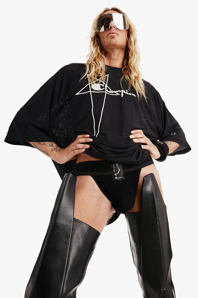 Rick Owens 三度攜手 Champion 推出 2022 最新無性別膠囊系列