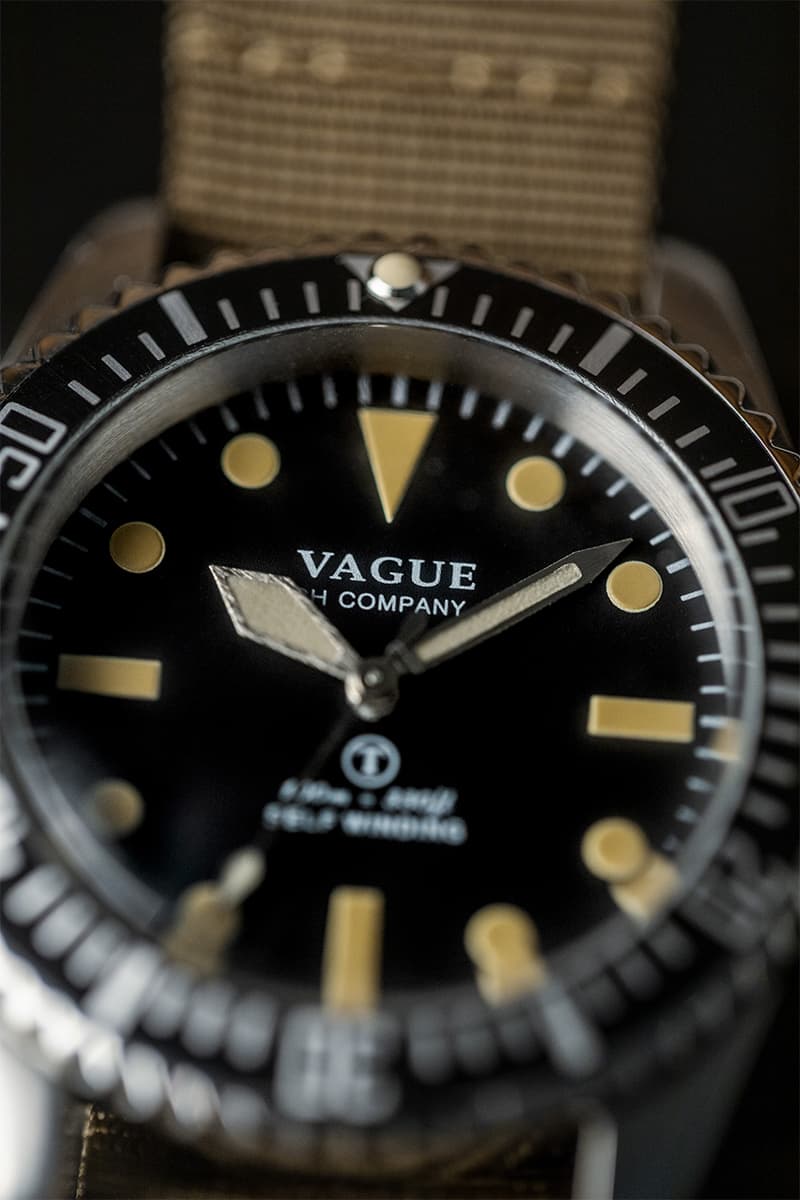 日本腕錶品牌 Vague Watch Co. 攜手 HOAX 復刻 70 年代英軍潛水錶款