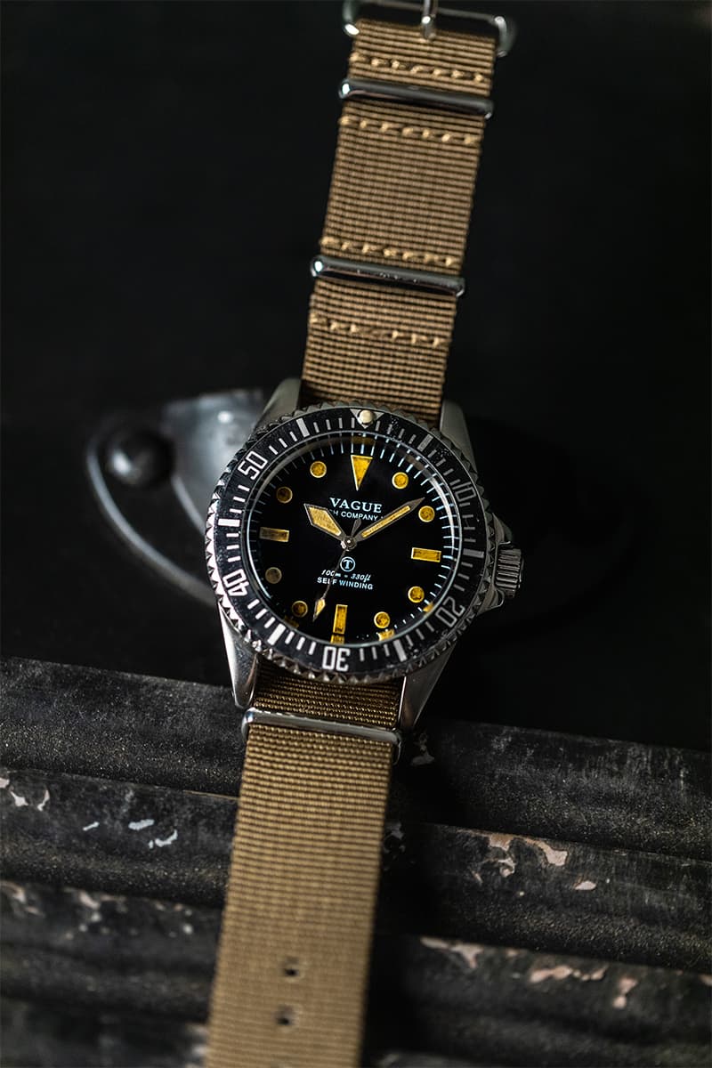 日本腕錶品牌 Vague Watch Co. 攜手 HOAX 復刻 70 年代英軍潛水錶款