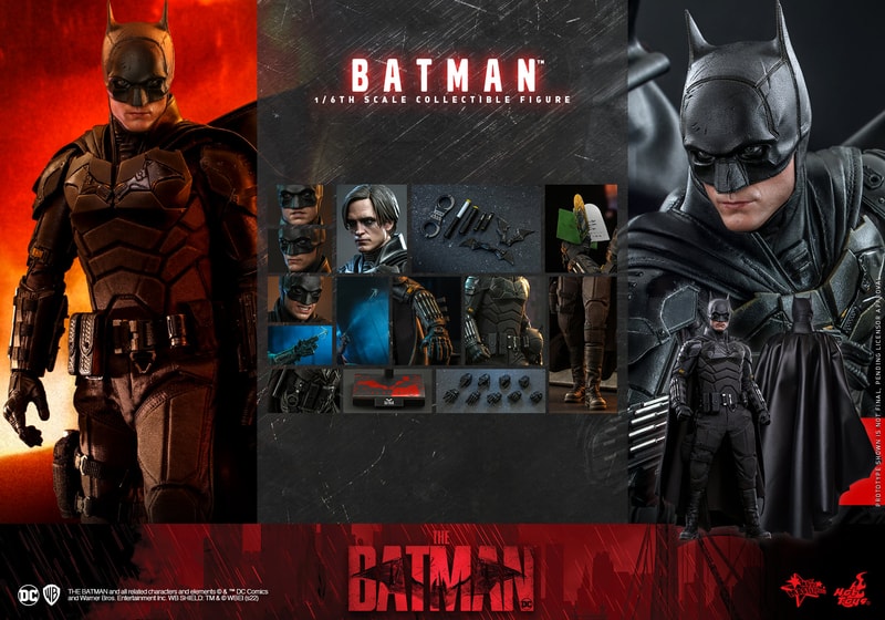 Hot Toys 推出最新 1:6 比例 Robert Pattinson 版本 DC《蝙蝠俠 The Batman》雕塑模型