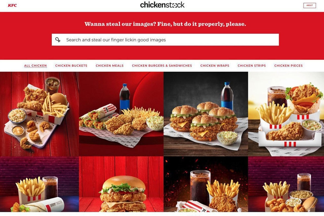 KFC 正式開通免費的「雞肉」圖片素材網站「ChickenStock」