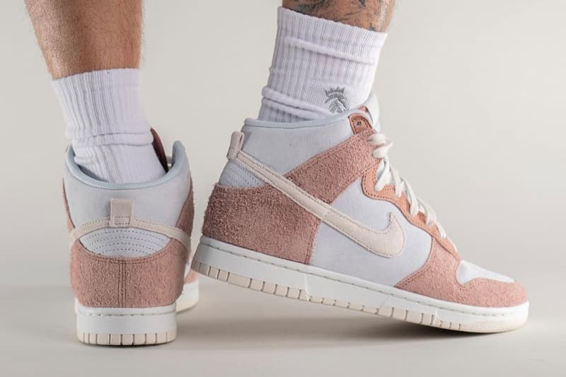 率先近賞 Nike Dunk High 最新乾燥玫瑰色「Fossil Rose」上腳圖輯